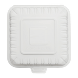 SavyPak Hinged PP Take-Out (8 x 8 x 3in, 1 Comp), 150 Count