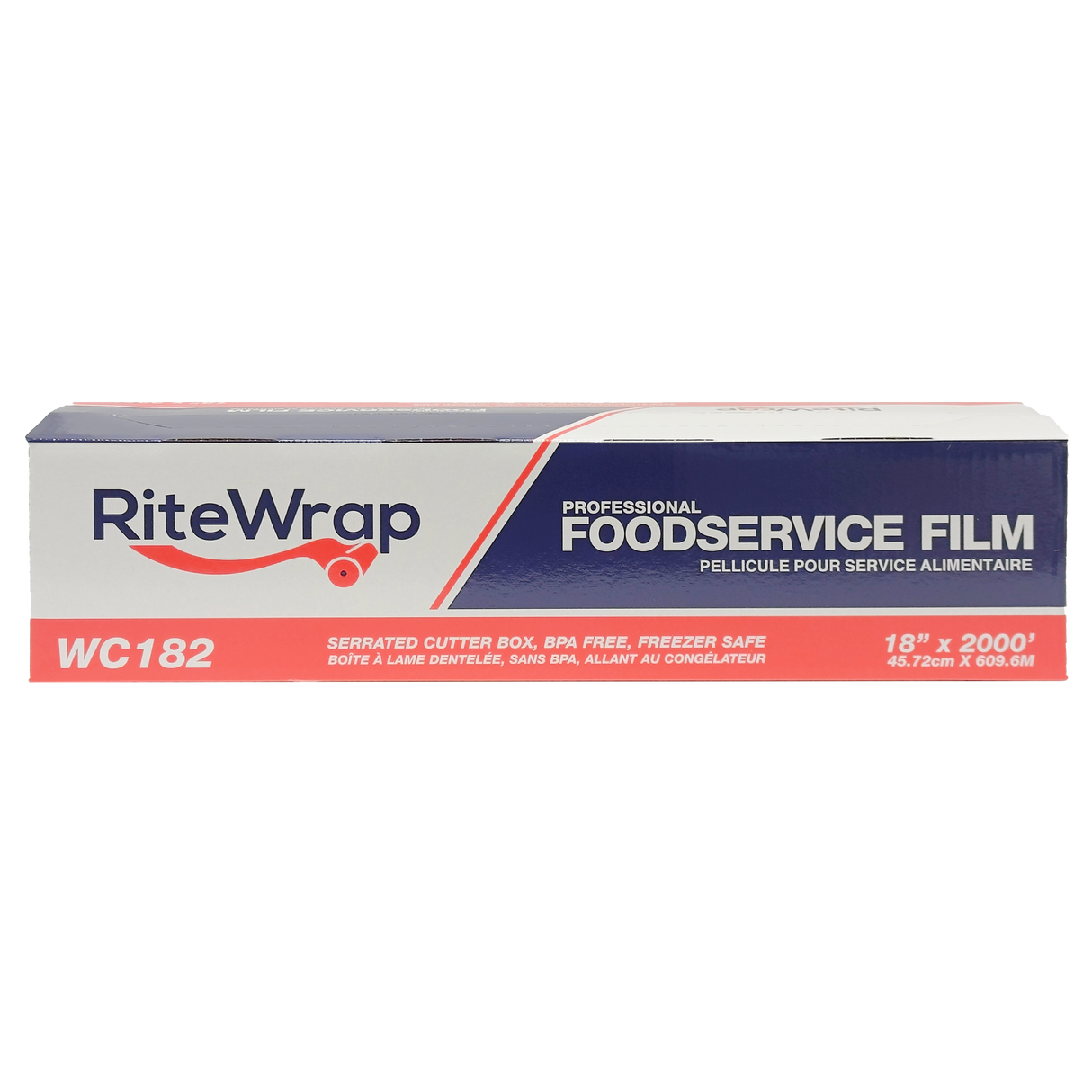 RiteWrap PVC Food Wrap Film (18in x 2000ft), Roll