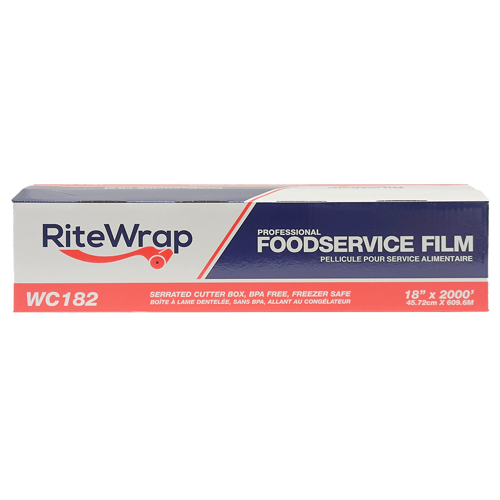 RiteWrap PVC Food Wrap Film (18in x 2000ft), Roll