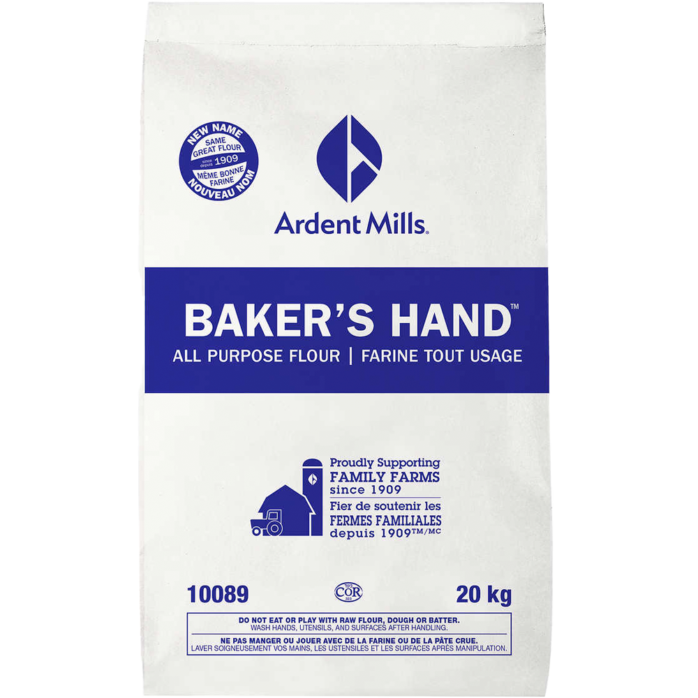 Ardent Mills Baker's Hand All-Purpose Flour Bleached, 44lb/20kg