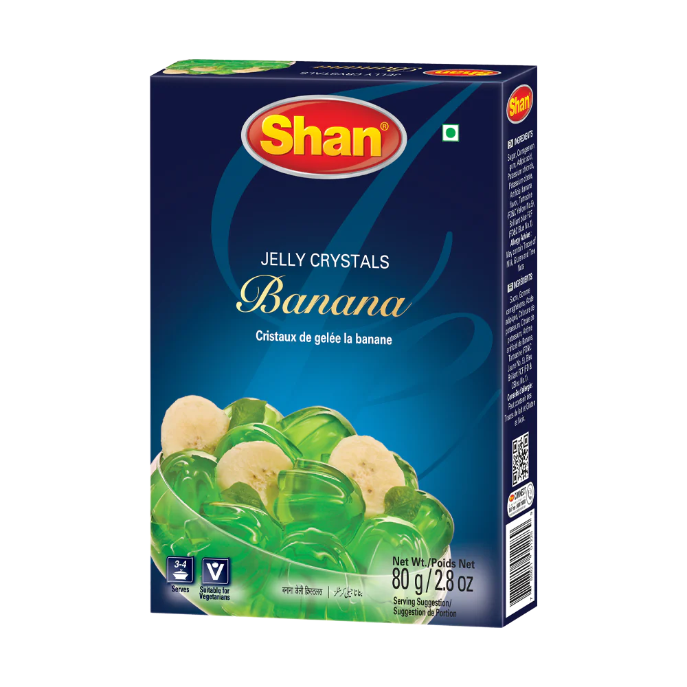 Shan Jelly Crystal Banana Mix 80g, 6 Count