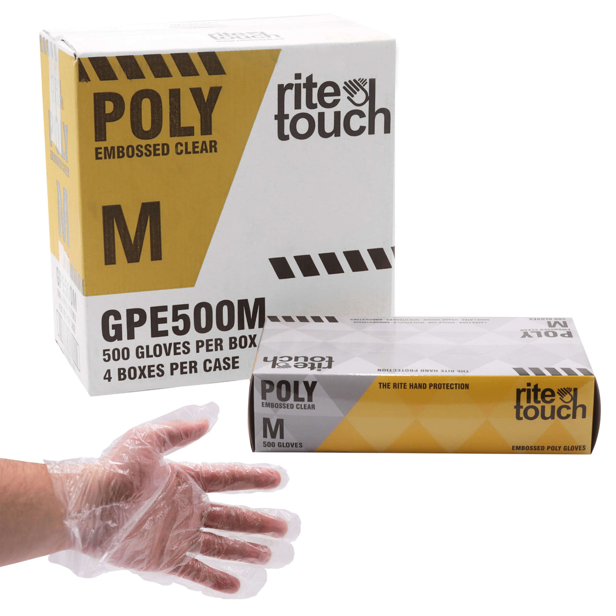 RiteTouch Poly Gloves Medium 500pc