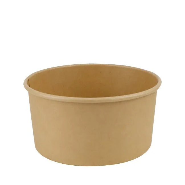 Paper Bowl Round Kraft (1000mL/32oz), 300 Count