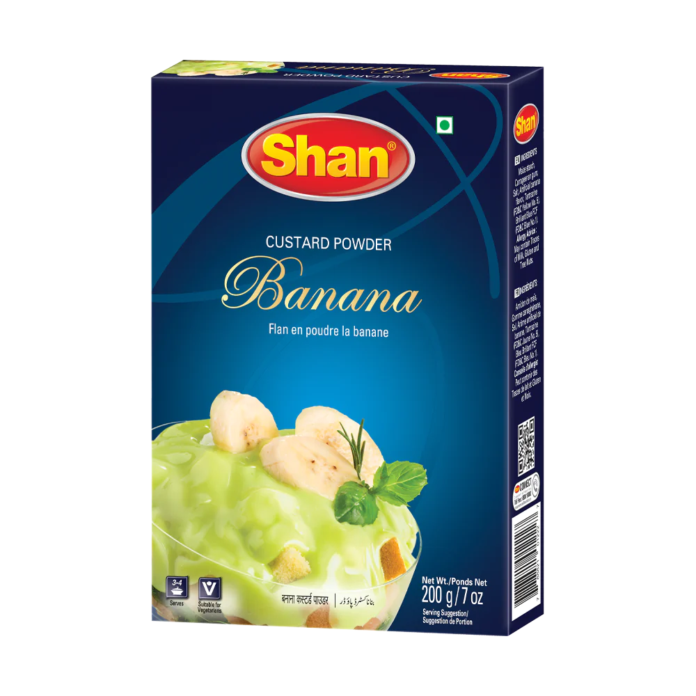 Shan Custard Powder Banana 200g, 6 Count