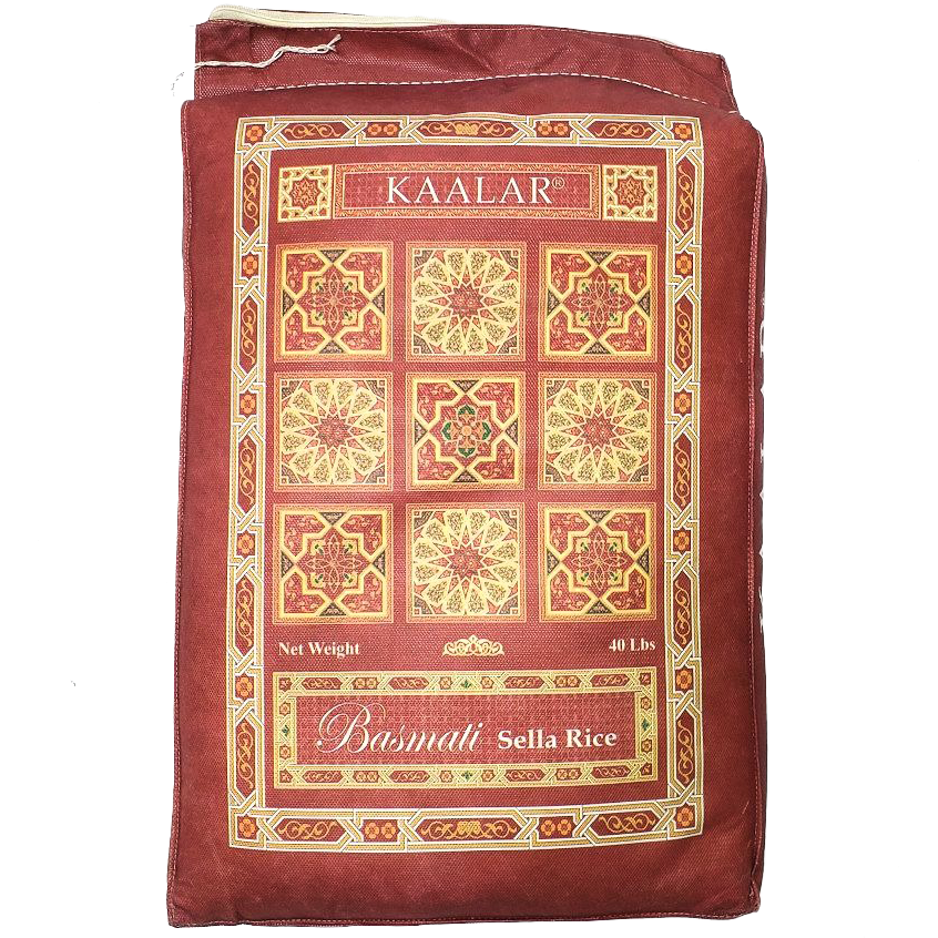 Kaalar Basmati Sella XXL 1121 Rice, 40lb/18.1kg
