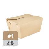 Paper Take-Out Container (Natural #1, 750mL/25oz), 300 Count