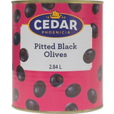 Cedar Black Olives (Whole, Pitted), 2.84L