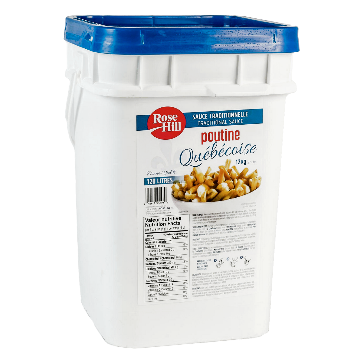Rose Hill Poutine Traditional Québécoise Sauce Mix 18kg