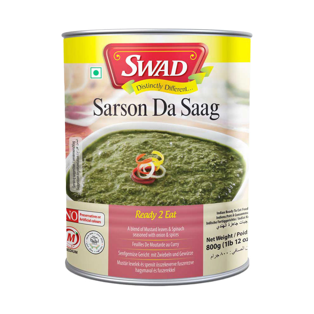 Swad Sarson Da Saag 800g, 12 Count