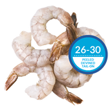 Ocean Jewel Pacific White Shrimp 26-30 Raw P&D Tail-On 4.54kg