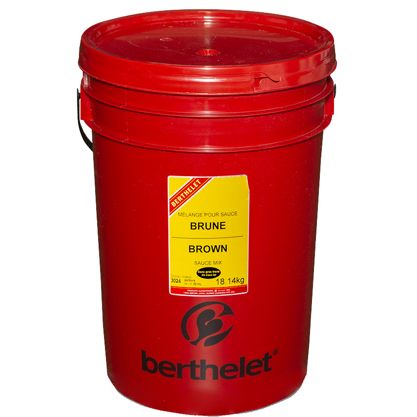 Berthelet Brown Sauce Mix Pail, 18.14kg