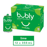 Lime Sparkling Water 355mL - 12pk
