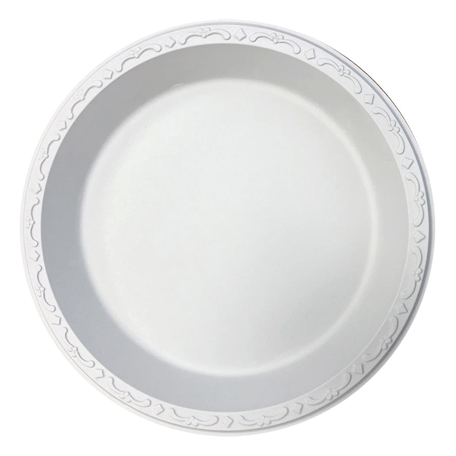 Ecopax  Plastic Round Plate (10.25in, 1-Comp), 400 Count