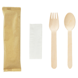 Wooden Meal-Kit 3PC (F-S-N, Wrapped), 500 Count