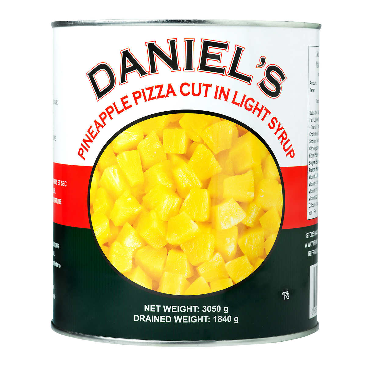 Daniel’s Pineapple Pizza Cut in Light Syrup 2.84L