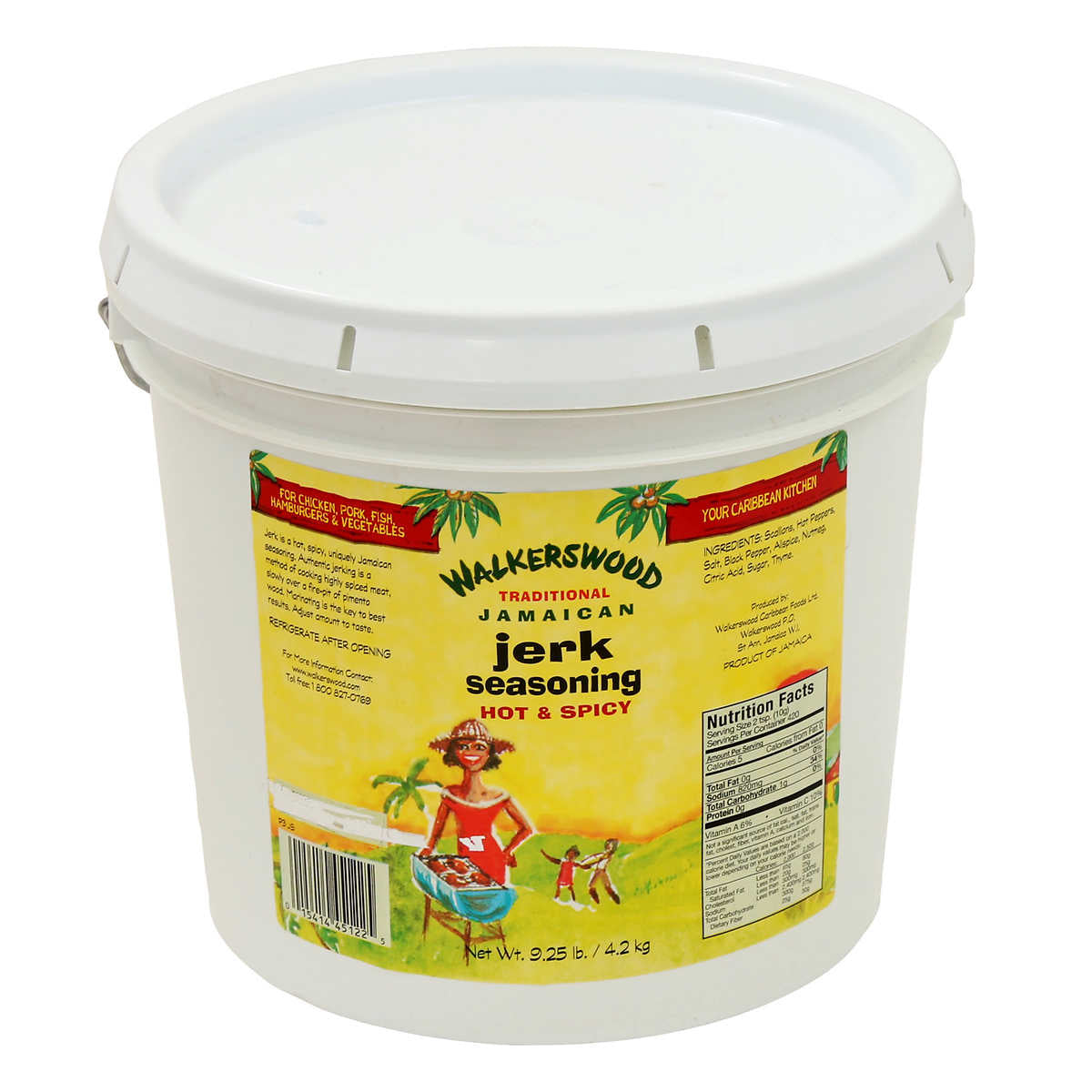 Walkerswood Traditional Jamaican Jerk Seasoning (Hot & Spicy), 4.2kg