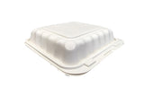 Ecopax PP883S Hinged Container (8 x 8 x 3in, 1-Comp), 150 Count