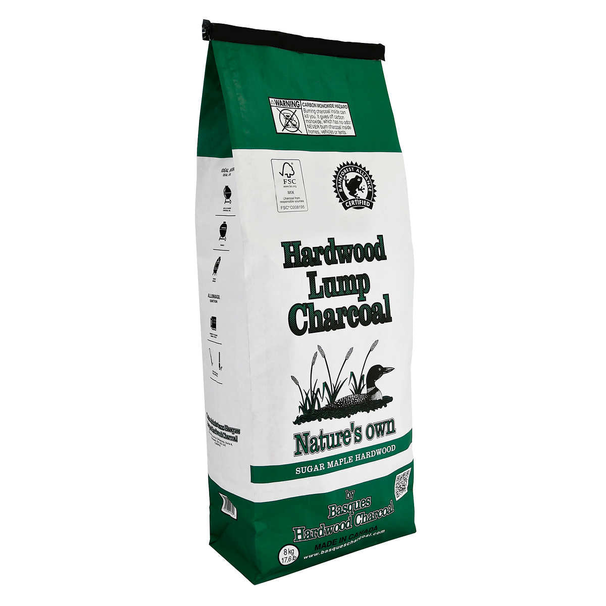 Natural Maple Hardwood Lump Charcoal 8kg